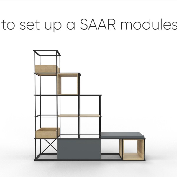 saar:modules - freestanding shelving system