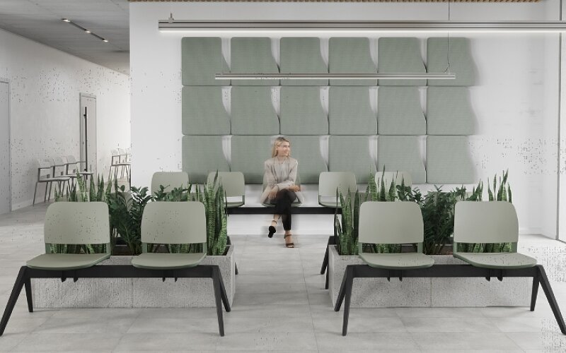 waiting rooms and lobbies