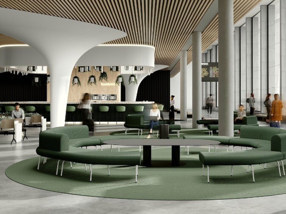 waiting rooms and lobbies