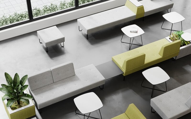 waiting rooms and lobbies